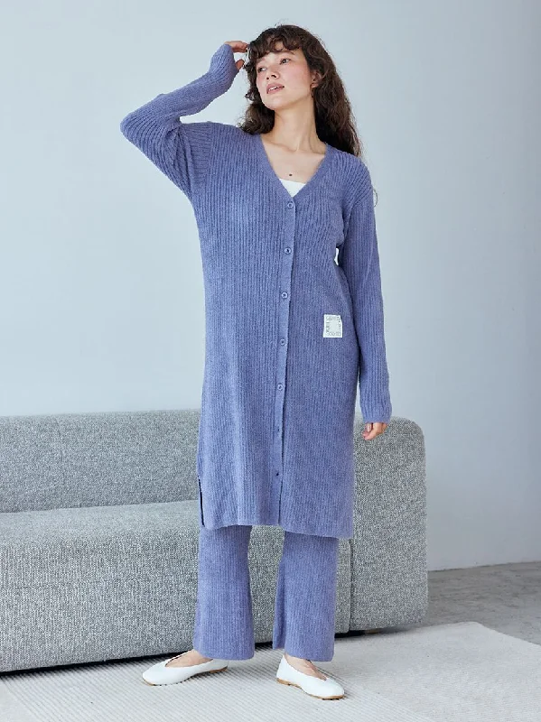 Hot Smoothie Ribbed Long Cardigan