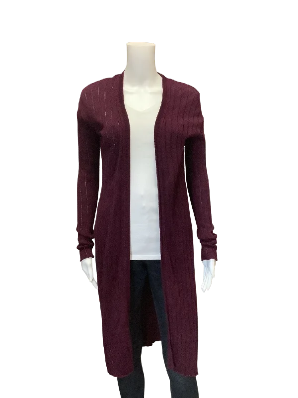 Free People Maroon Cardigan S/P