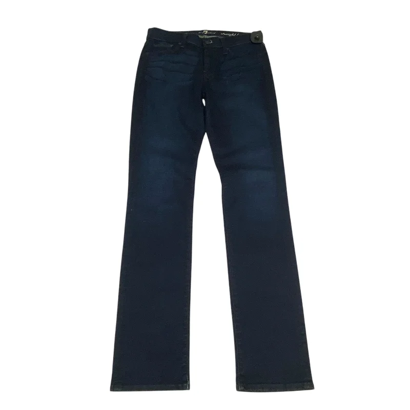 Jeans Designer By 7 For All Mankind In Blue Denim, Size: 8