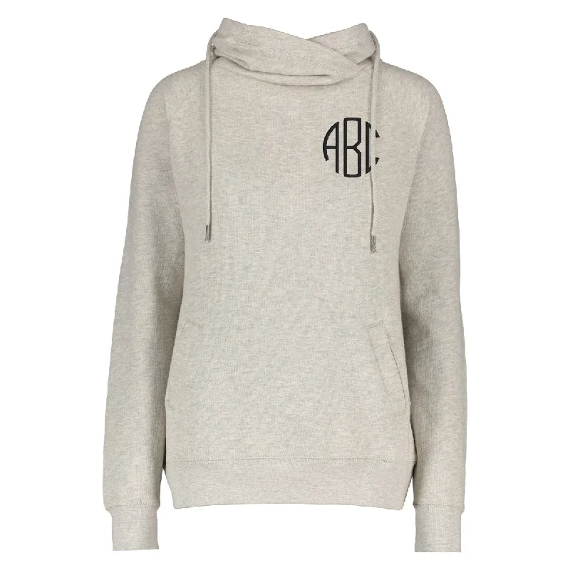 Monogrammed Funnel Neck Hoodie