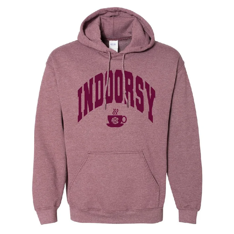 Monogrammed 'Indoorsy' Hoodie