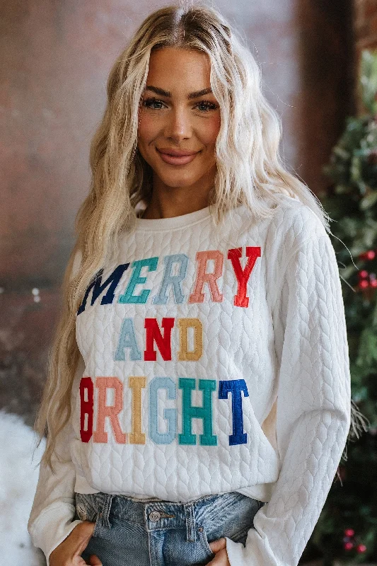 Merry & Bright Quilted Sweatshirt | S-2XL