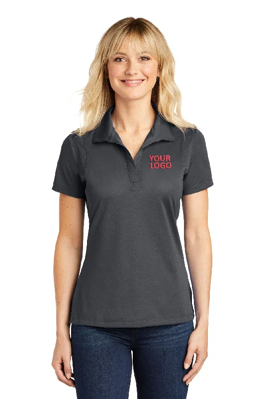 Sport-Tek Ladies Micropique Customized Sport-Wick Polos, Iron Grey