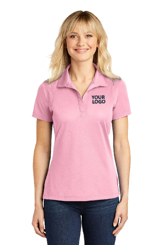 Sport-Tek Ladies Micropique Customized Sport-Wick Polos, Light Pink