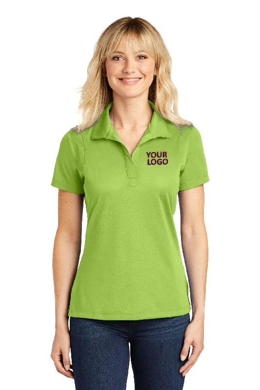 Sport-Tek Ladies Micropique Customized Sport-Wick Polos, Lime Shock