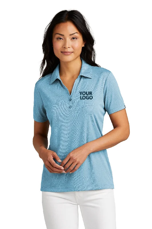 TravisMathew Ladies Coto Performance Polo, Brilliant Blue Heather