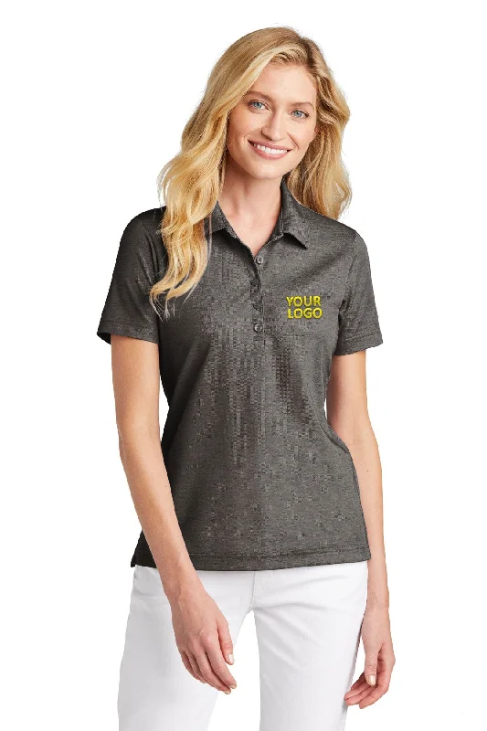 TravisMathew Ladies Oceanside Heather Polo Black Heather