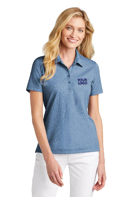 TravisMathew Ladies Oceanside Heather Polo Classic Blue Heather