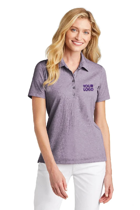 TravisMathew Ladies Oceanside Heather Polo Purple Sage Heather