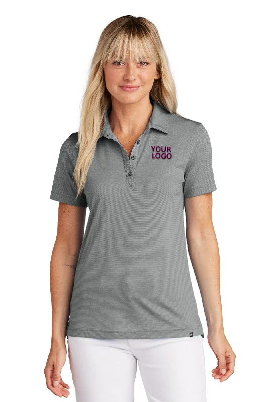 TravisMathew Ladies Sunnyvale Customized Polos, Dark Grey Heather