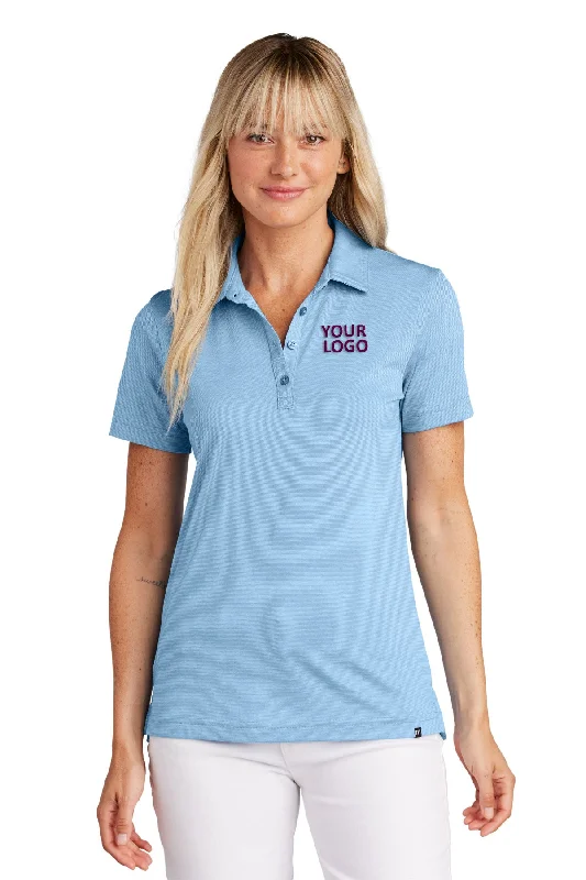 TravisMathew Ladies Sunnyvale Customized Polos, Strong Blue Heather