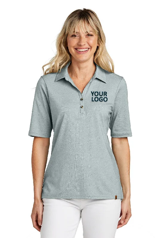 TravisMathew Ladies Sunsetters Custom Polos, Balsam Green Heather